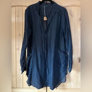 CP Shades Teton Cotton Silk Tunic Rare Print